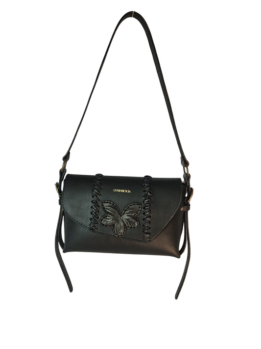 SAMODIVA | Bolso de piel artesanal en negro