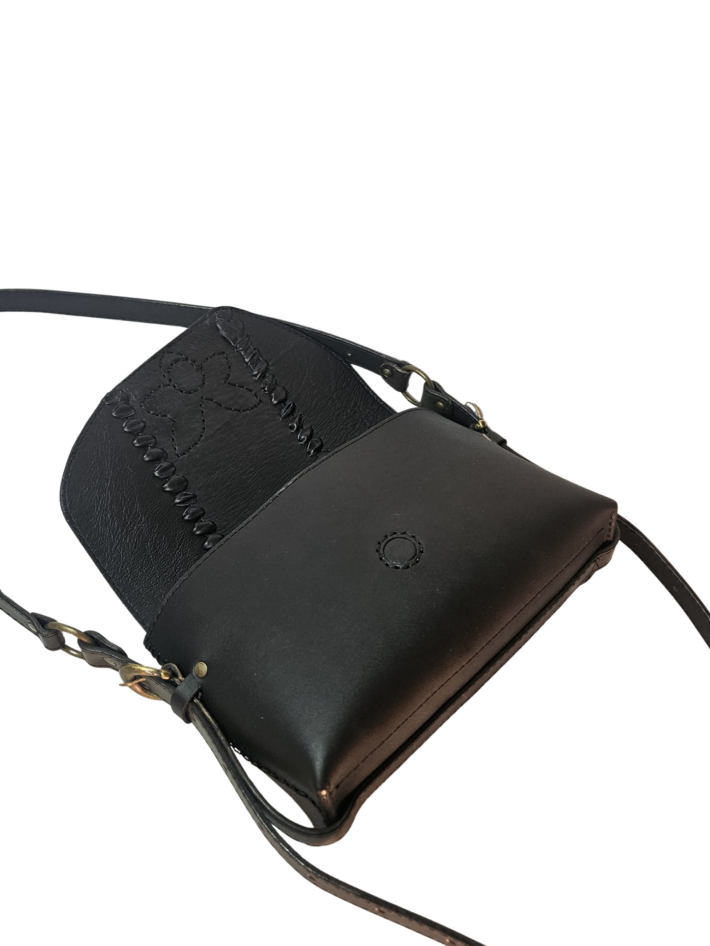 SAMODIVA | Bolso de piel artesanal en negro